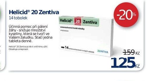 Helicid 20 Zentiva 14 tobolek