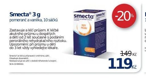 Smecta 3 g pomeranč a vanilka, 10 sáčků