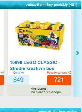 10696 LEGO CLASSIC - Střední kreativní box