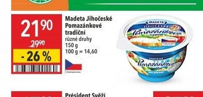 Madeta Jihočeské Pomazánkové
