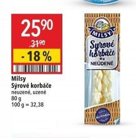 Milsy Sýrové korbáče