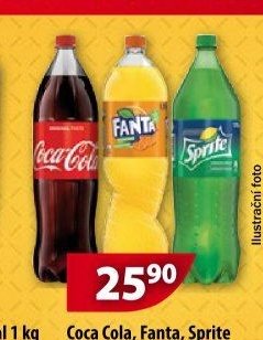 Coca Cola, Fanta, Sprite 1,75 l