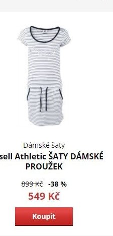 Russell Athletic ŠATY DÁMSKÉ PROUŽEK