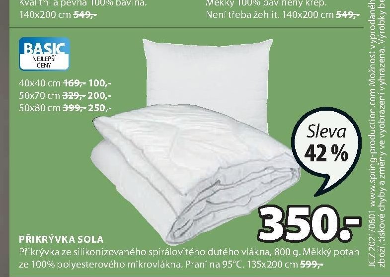 PŘIKRÝVKA SOLA