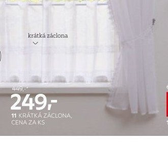 11 krátká záclona