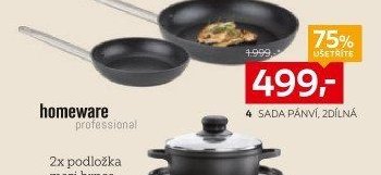 4 sada pánví, 2dílná