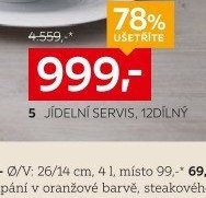 5 jídelní servis, 12dílný