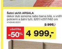 Šatní skříň ARSALA