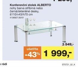Konferenční stolek ALBERTO