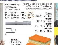 Ručník, osuška nebo žínka