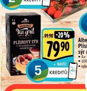 Albert Plísňový sýr na gril