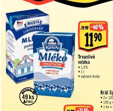 Trvanlivé mléko