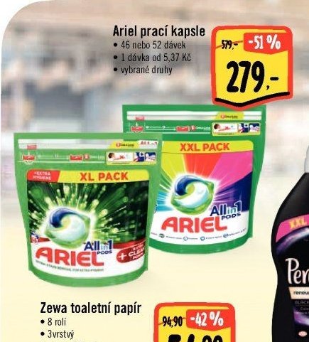 Ariel prací kapsle
