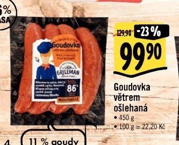 Goudovka větrem ošlehaná