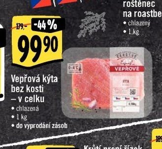 Vepřová kýta bez kosti
