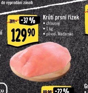 Krůtí prsní řízek