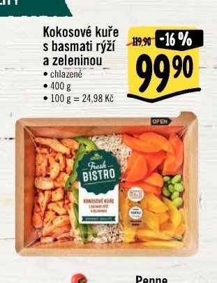 Kokosové kuře s basmati rýží a zeleninou