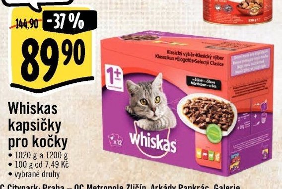 Whiskas kapsičky pro kočky
