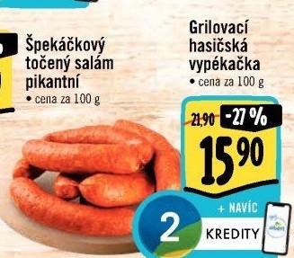 Klobása hasičská vypékačka