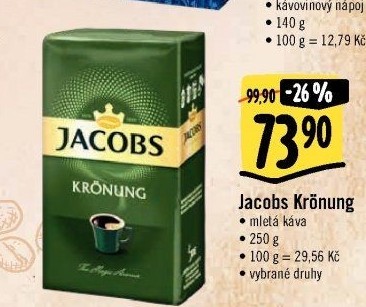 Mletá káva Jacobs Krönung