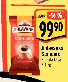Mletá káva Standard Jihlavanka
