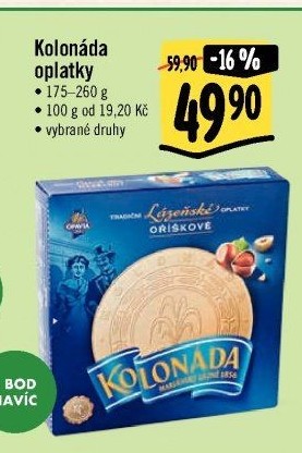 Oplatky Kolonáda Opavia