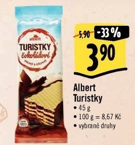 Oplatky Turistky Albert