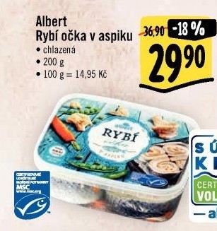 Rybí očka v aspiku Albert