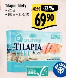 Tilápie filety mražená Albert Heijn