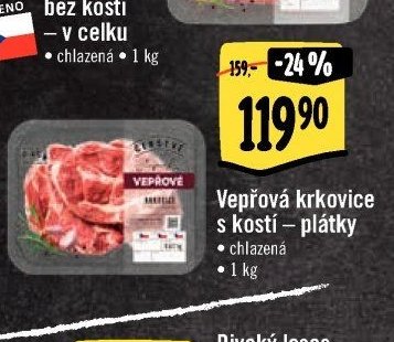 Vepřová krkovice s kostí - plátky