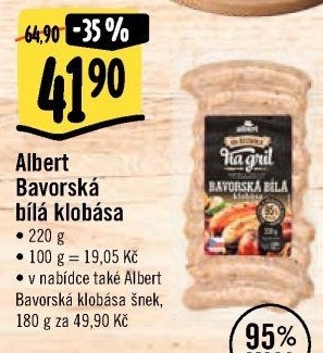 Bílá bavorská klobása Od řezníka na gril Albert