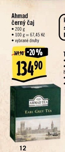 Čaj černý Ahmad Tea