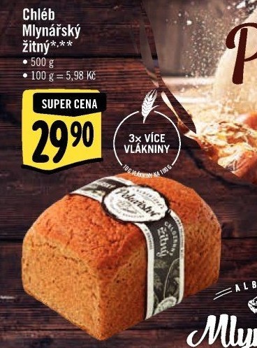 Chléb Mlynářský žitný Albert
