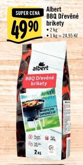 Dřevěné brikety Albert