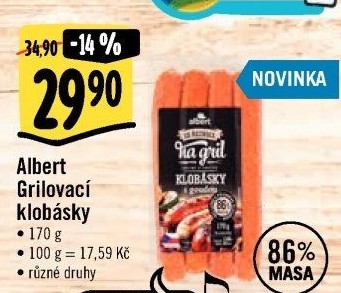 Klobásy Od řezníka na gril Albert