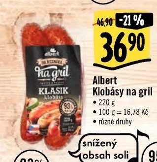 Klobásy Od řezníka na gril Albert