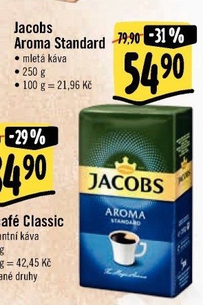 Mletá káva Jacobs Aroma Standard