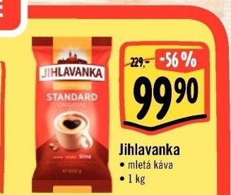 Mletá káva Standard Jihlavanka