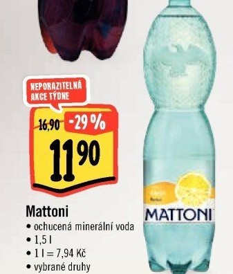 Ochucená voda Mattoni