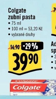 Pasty na zuby Colgate