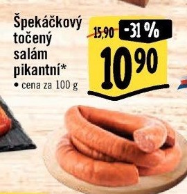 Salám špekáčkový pikantní točený