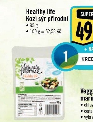 Sýr kozí přírodní Healthy life Nature'