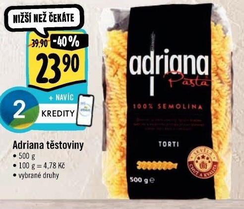 Těstoviny semolinové Adriana