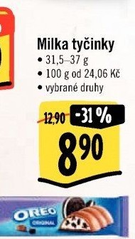 Tyčinka čokoládová Milka