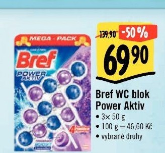 WC blok tuhý Power Aktiv Bref