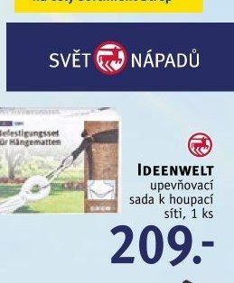 IDEENWELT upevňovací sada k houpací síti