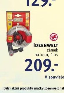 IDEENWELT zámek na kolo