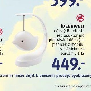 IDEENWELT dětský Bluetooth reproduktor