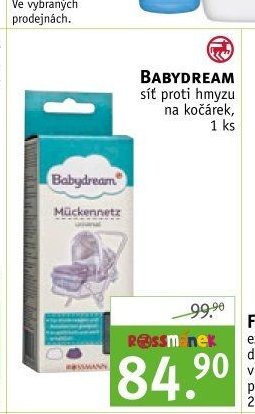 BABYDREAM síť proti hmyzu na kočárek