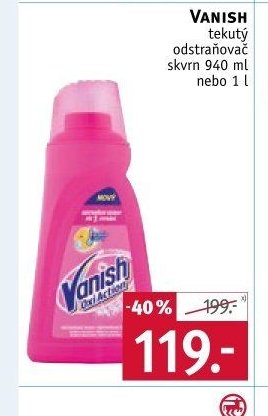 Vanish tekutý odstraňovač skvrn